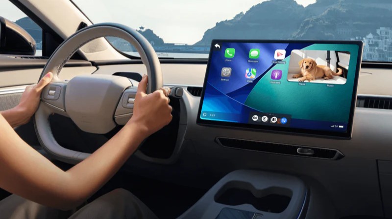 Ottocast ca520-t cabin care bezdrátový adaptér carplay s kamerou na zadní sedadlo 3 evtech_cz